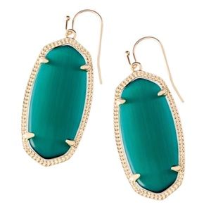 KENDRA SCOTT • Cat’s Eye Green Elle Earrings